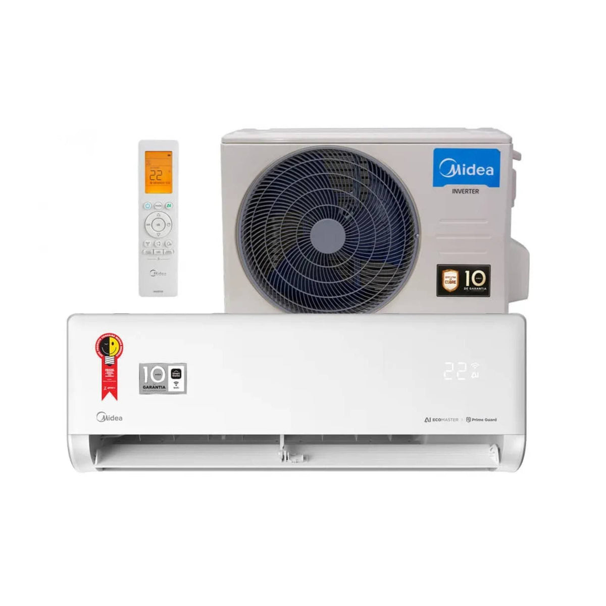 Ar Condicionado Split Inverter Ecomaster 12.000 BTUs Frio 220V com Wi-Fi Branco