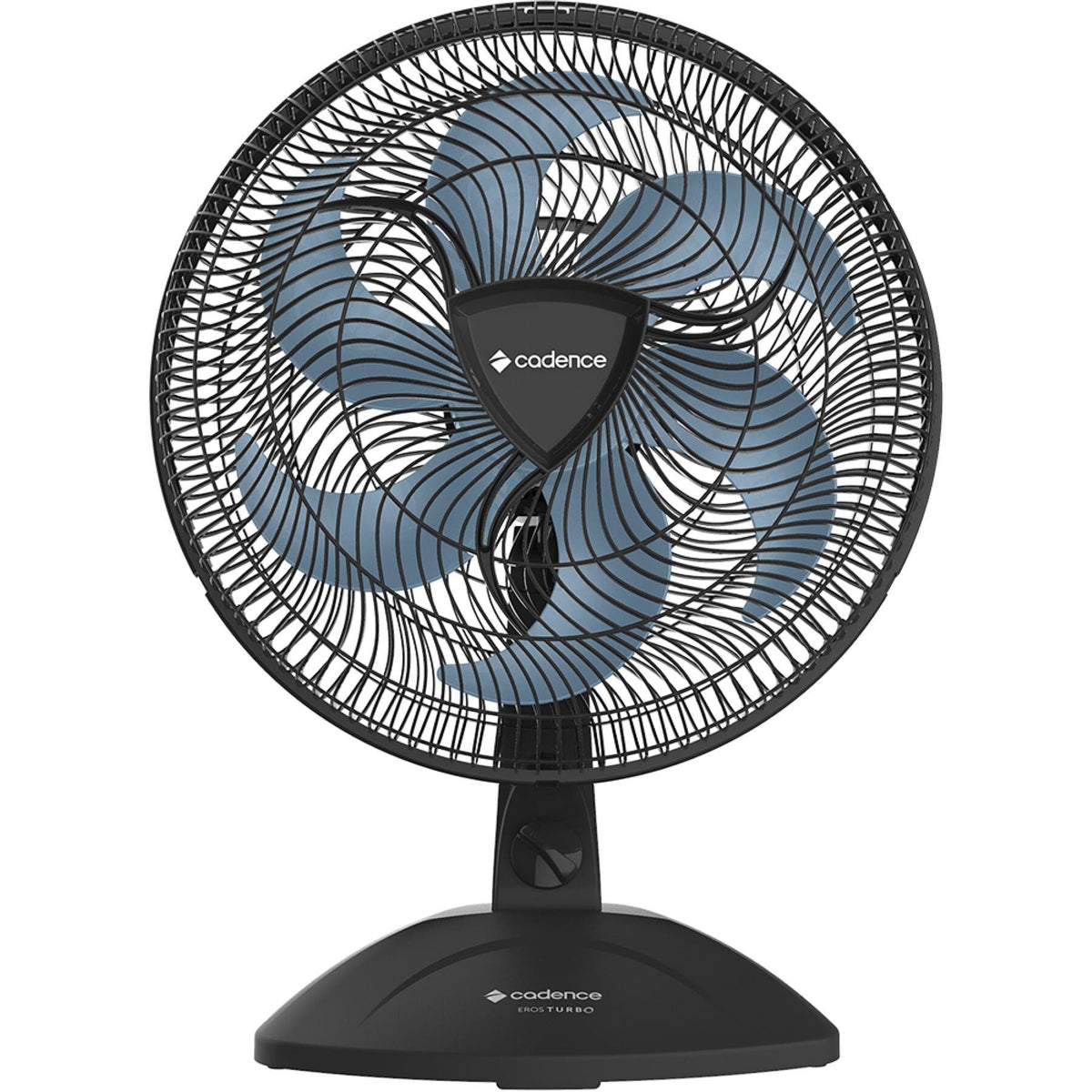 Ventilador de Mesa Cadence Eros Turbo VTR409-220 6 Pás 126W Preto/Azul 220V