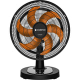 Ventilador de Mesa Cadence Turbo Conforto VTR478-220 6 Pás 126W Preto/Laranja 220V
