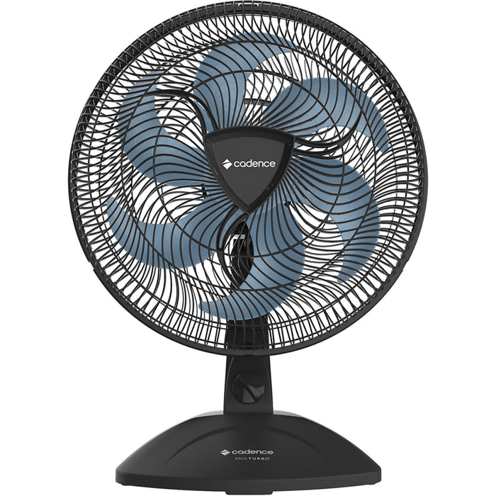Ventilador de Mesa Cadence Eros Turbo VTR409-220 6 Pás 126W Preto/Azul 220V