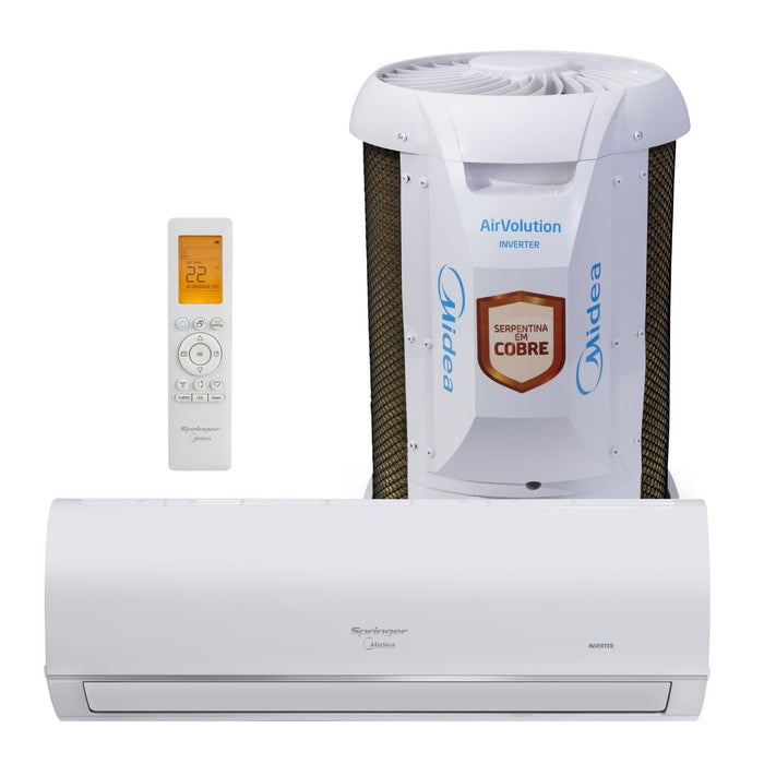 Ar Condicionado Split Inverter Midea Air Volution Connect 9000 BTUs Frio Branco Wi-Fi 220V