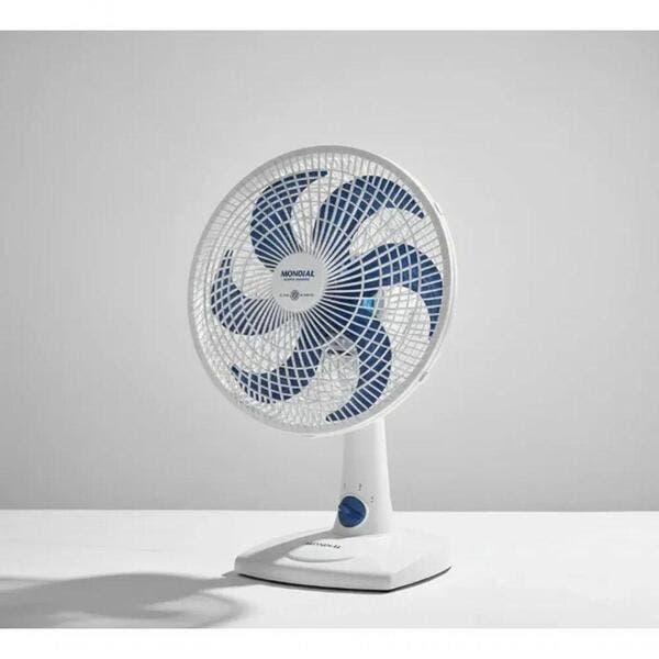 Ventilador de Mesa Mondial Super Power VSP-30-W 30cm 6 Pás 60W Preto 3 Velocidades