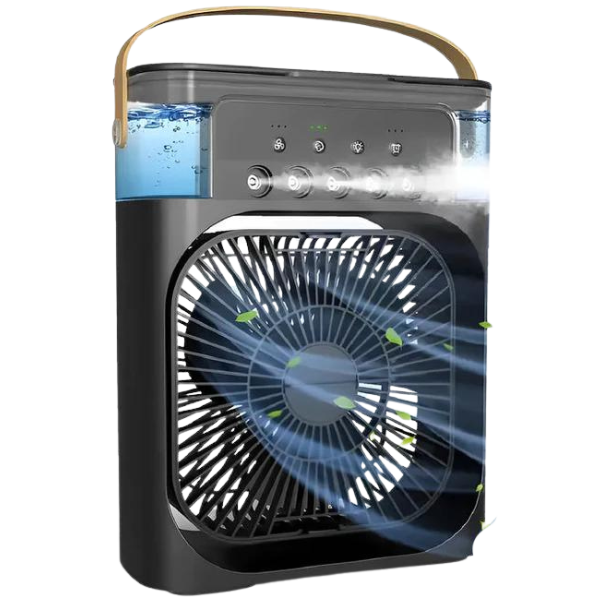 Mini Climatizador Portátil USB Utílika Utimix com Umidificação e LED 7 Cores